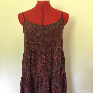 Tiered Paisley Dress